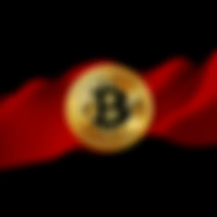 Luxembourg flag with Bitcoin symbol overlay, representing the country's investment in cryptocurrency.
