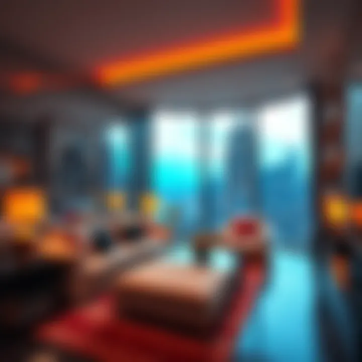 A luxurious two-bedroom apartment in New York City, symbolizing the high value of real estate and cryptocurrency negotiations.