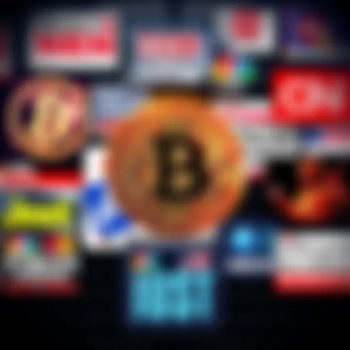 A collage of popular media outlets showing headlines about Bitcoin in a positive light, reflecting a shift in attitude toward cryptocurrency.