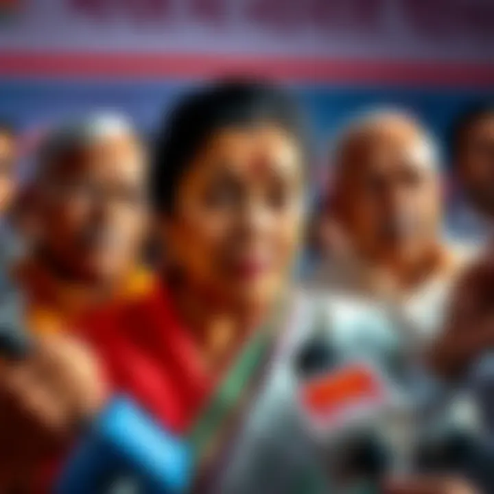 Mamata Banerjee addressing TMC leaders during a press conference amid party challenges