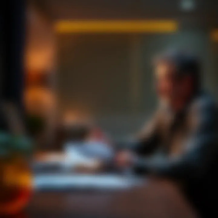 A person at a table with papers and a laptop, talking about Jeffrey Epstein's connections to Mossad and Bitcoin.