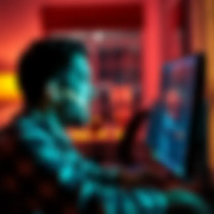 Man looking at a computer screen in shock A North Carolina man stares at his computer in disbelief after losing a large amount of money in a crypto scam.