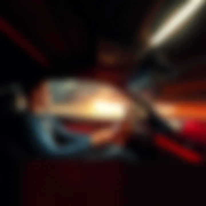 A man in a sports car speeding on a highway, looking excited while holding a phone, hinting at his recent Bitcoin investment.