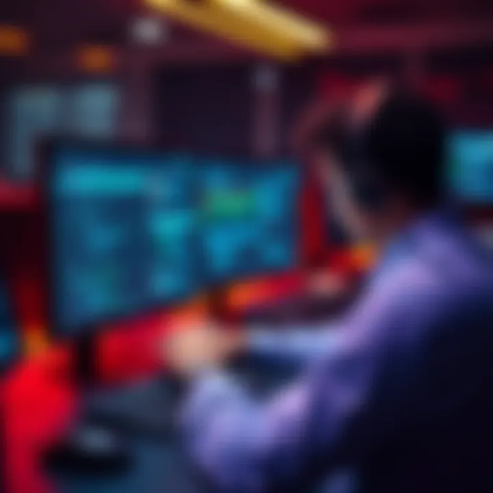 A person using a computer to manage multiple Trezor wallet addresses with CoinLedger, focusing on standard and passphrase accounts.