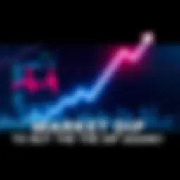 A graph showing a decline in market prices with an upward trend outlined, symbolizing a buying opportunity for investors.