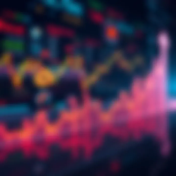 A graph showing Bitcoin's slight recovery with a backdrop of market symbols indicating growth after a ceasefire.