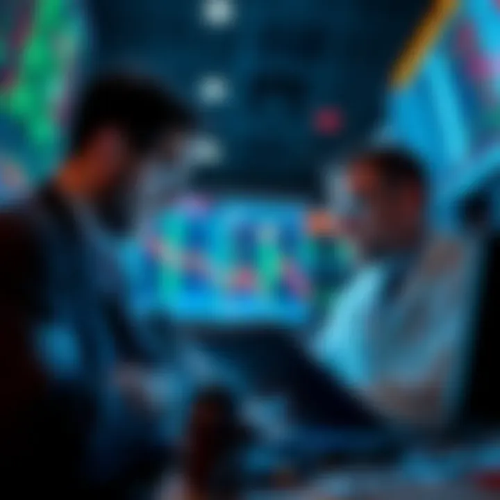 Market Strategies Traders analyzing market data for PI listing and shorting strategies