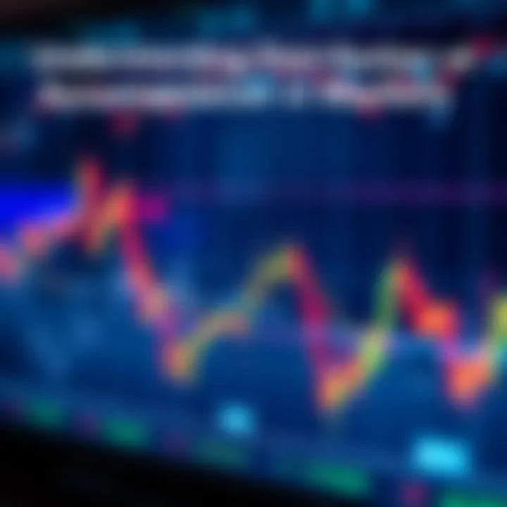 A chart showing price movement with accumulation and distribution phases, highlighting key signals in trading markets.