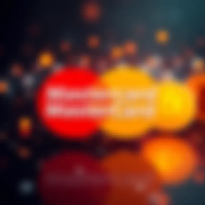 Mastercard logo with cryptocurrency symbols, representing new partnerships in digital finance