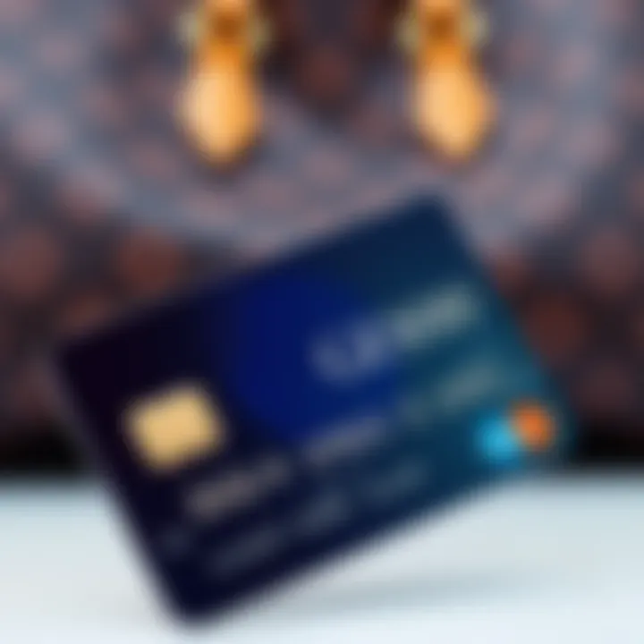 A close-up view of a credit card and a designer bag showing matching numbers, highlighting their importance for authenticity.