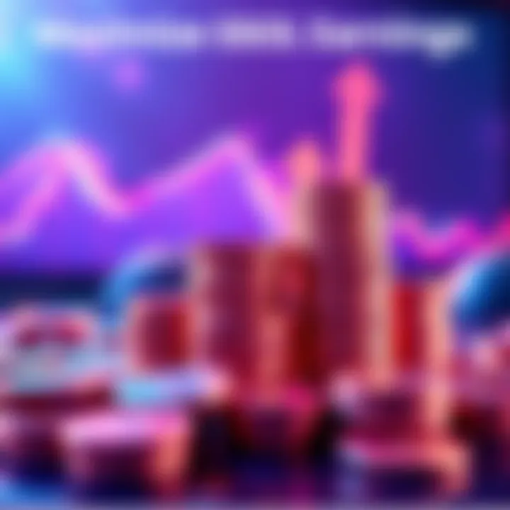 A graphic showing $SOL coins stacked with growth arrows indicating increased rewards from smart staking strategies.