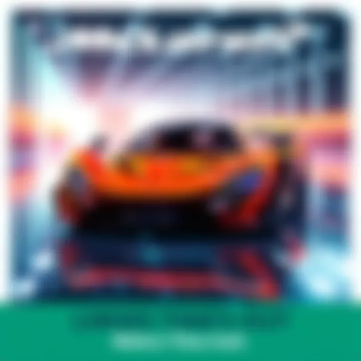 A vibrant McLaren NFT collectible featuring a sleek racing car design and digital elements, promoting limited time claim.