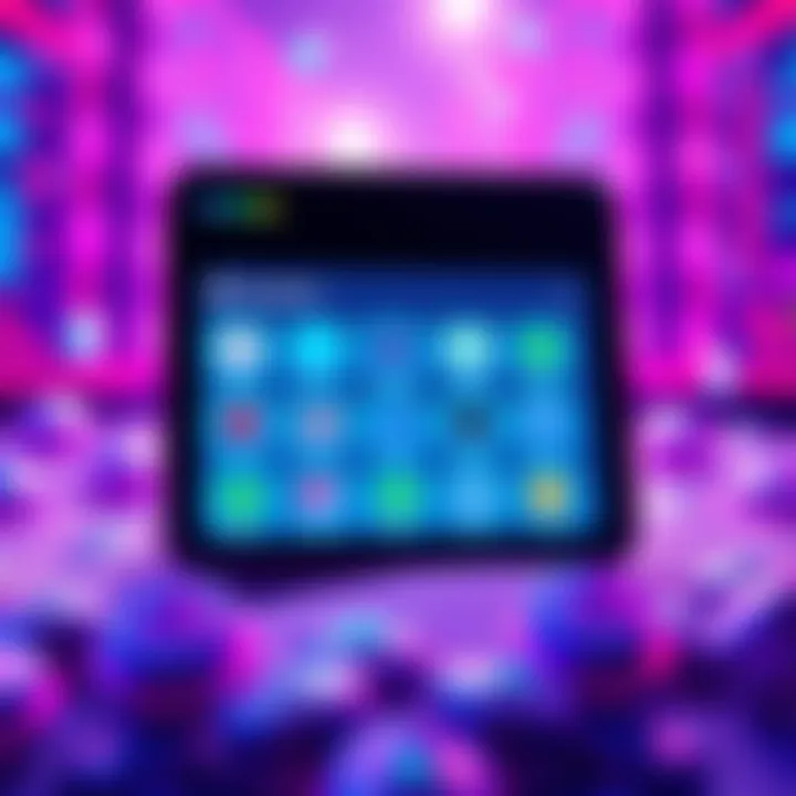 A visual of a MetaMask wallet displaying various tokenized US stock icons, representing investment options.