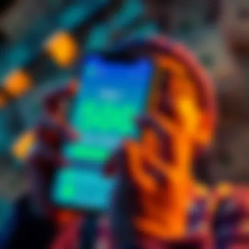 A person happily receiving a 500 USDT bonus on a mobile app with dollar bills in the background