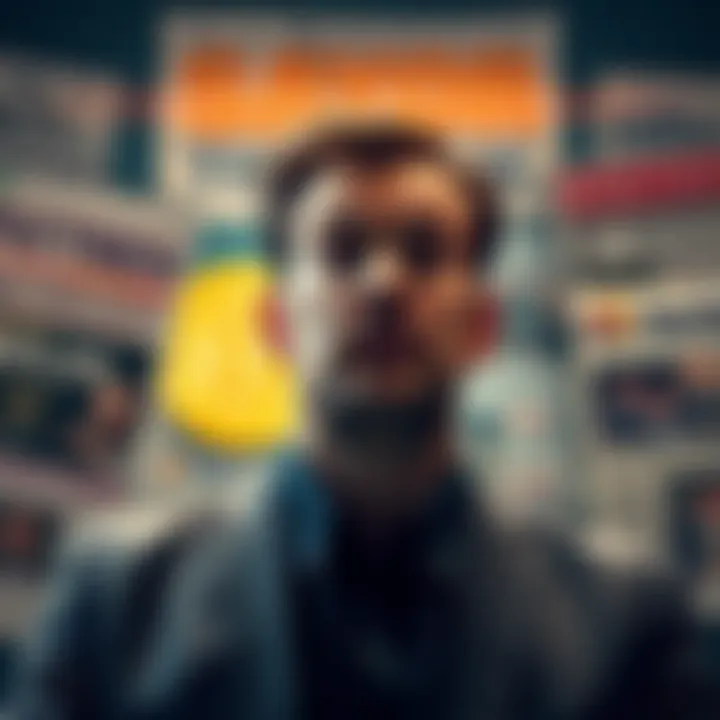 Michael Saylor appears worried while discussing Bitcoin, surrounded by negative headlines about cryptocurrency.