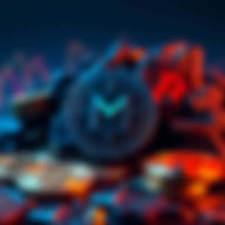 MicroStrategy's logo with Bitcoin symbols representing their investment strategy during market dips