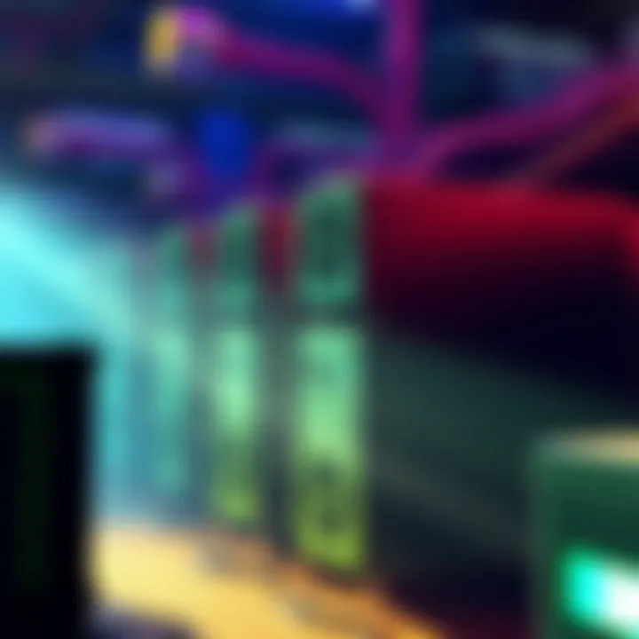 Image showing a group of 40 mining machines available for purchase at a low price