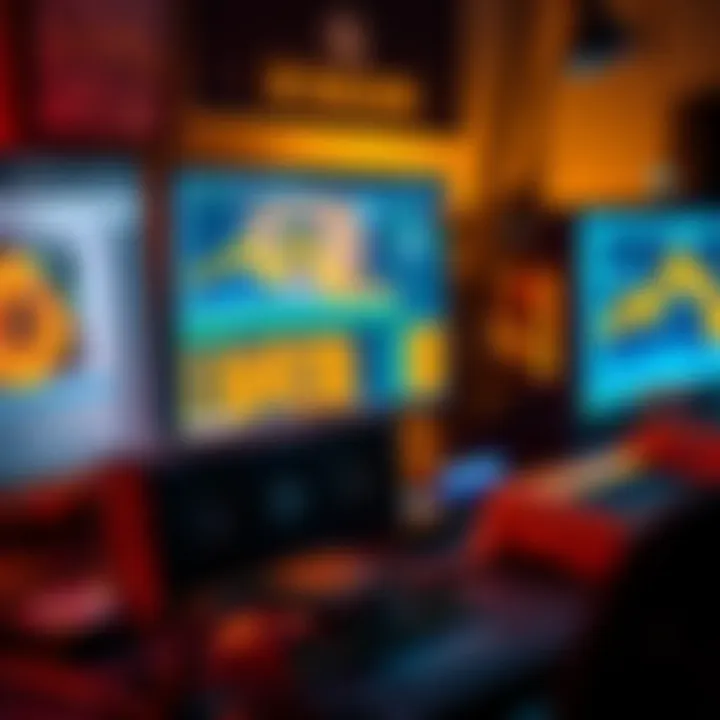 A miner's setup showing a graphics card, computer, and mining software on a screen, illustrating the process of mining XMR.