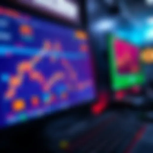 A close-up view of a computer screen displaying mining profits and cryptocurrency data