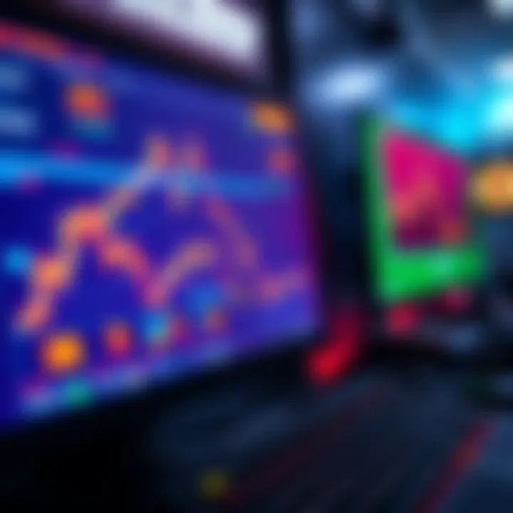 Mining profits on a computer screen A close-up view of a computer screen displaying mining profits and cryptocurrency data