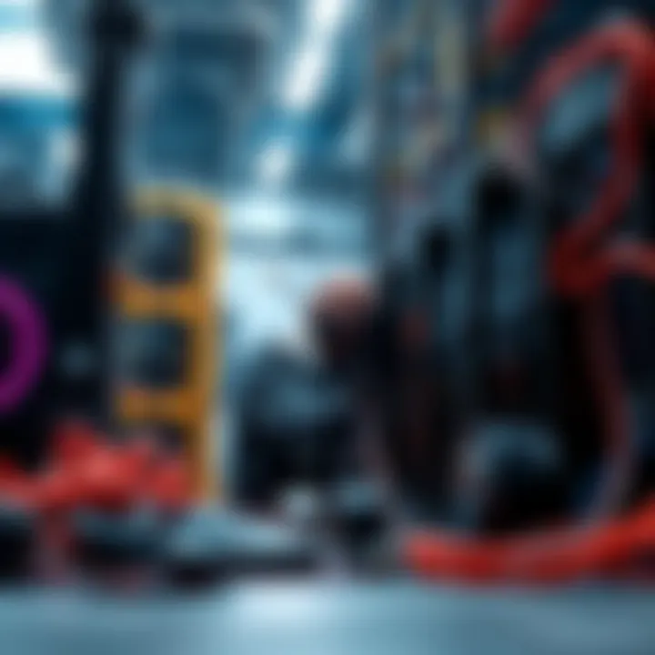 A person setting up the Gamma 601 mining equipment in a tech-friendly environment, ready to start mining cryptocurrencies.