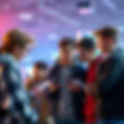 A group of young people discussing how to acquire cryptocurrency safely in Serbia