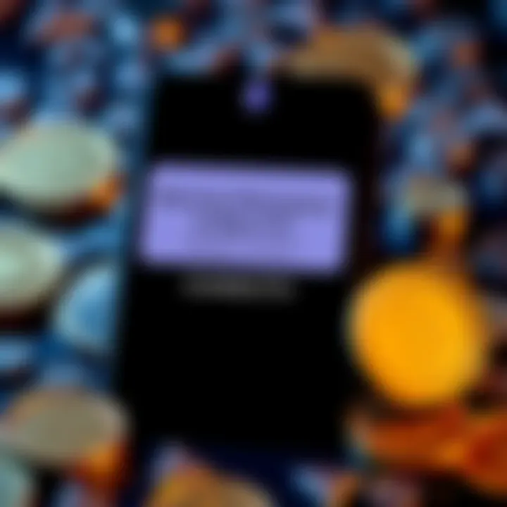 A graphic showing a digital wallet screen with a missing transaction notification for 0.0448 ETH, highlighting the confusion over the transfer status, with a background of cryptocurrency symbols.