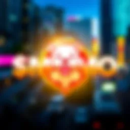 The logo of $MOMO Dog Coin featuring a playful dog design, symbolizing the community-driven cryptocurrency. Bright colors and a modern style reflect its growing popularity.