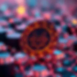 A visual representation of the Monad Token showcasing blockchain technology with speed and compatibility features.