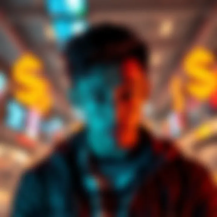 A person considering saving rent and converting it into atlas bucks, with money and atlas bucks symbols in view.