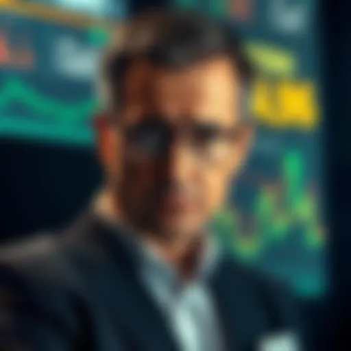 A Morgan Stanley analyst looking skeptical while analyzing data related to Hedera.