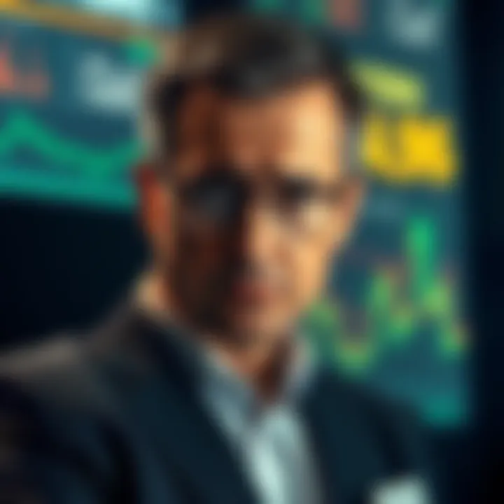 A Morgan Stanley analyst looking skeptical while analyzing data related to Hedera.