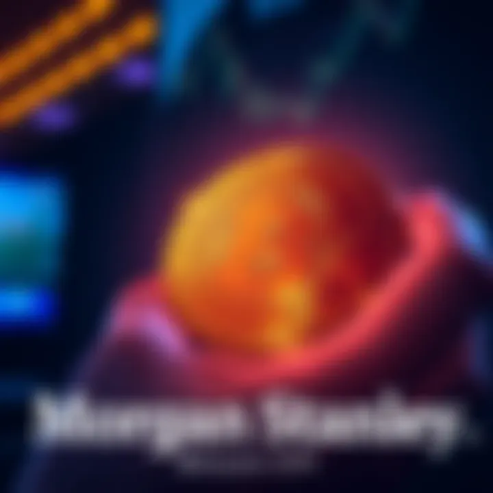 Morgan Stanley logo with a Bitcoin symbol indicating the launch of their Bitcoin ETF