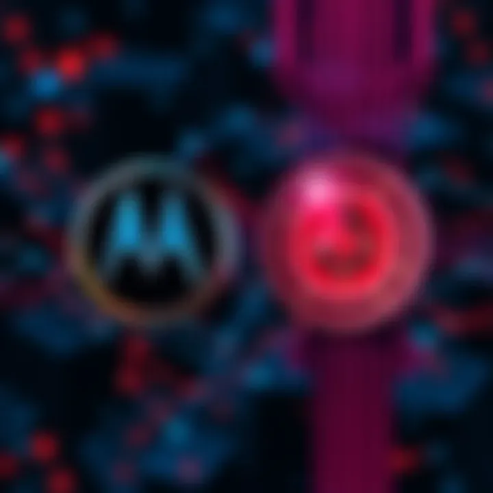 Motorola logo alongside GrapheneOS logo with a digital padlock symbol representing enhanced security for Monero users
