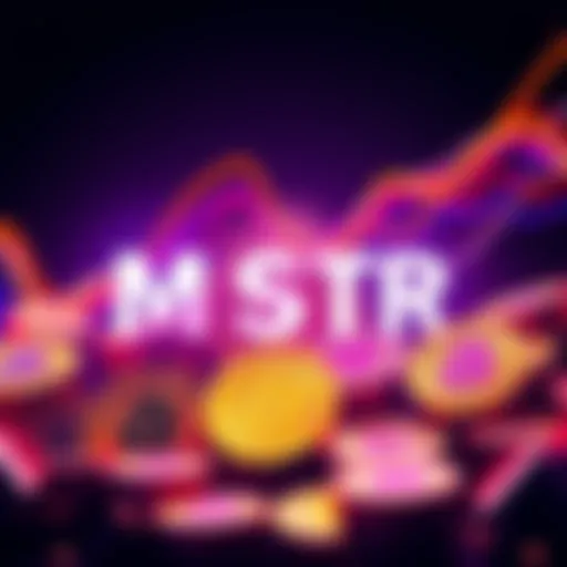MSTR logo with Bitcoin symbols representing the acquisition of 34,164 BTC