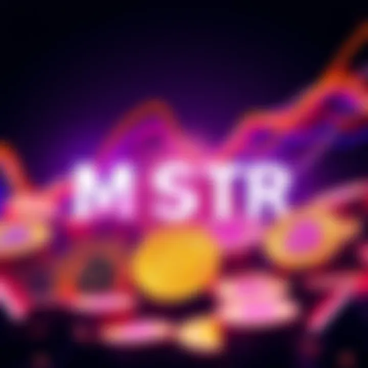 MSTR logo with Bitcoin symbols representing the acquisition of 34,164 BTC