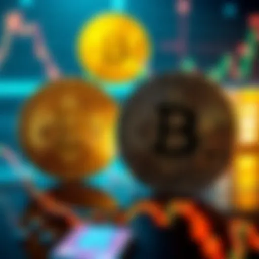 A graphic showing the comparison between MSTR stock and Bitcoin, highlighting investment risks and rewards.