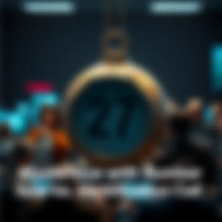 A close-up of an unusual object featuring a distinct number, surrounded by curious people discussing its identity on a forum.