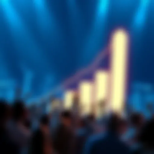 A graphic showing a rising bar chart symbolizing over 2 million XNO collected by Nano supporters, with people celebrating their investment in Nano cryptocurrency.
