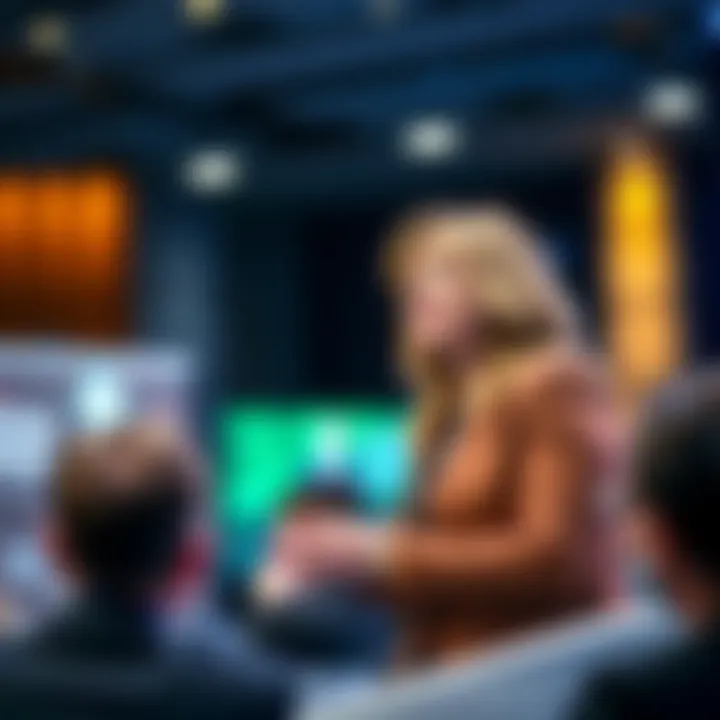 Natasha Benson, COO of Ownera, presenting her leadership strategies at a business conference.