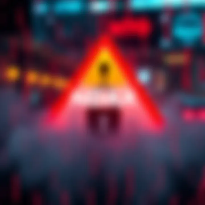 A warning sign with the NDAX logo and text about a data breach incident involving personal data security