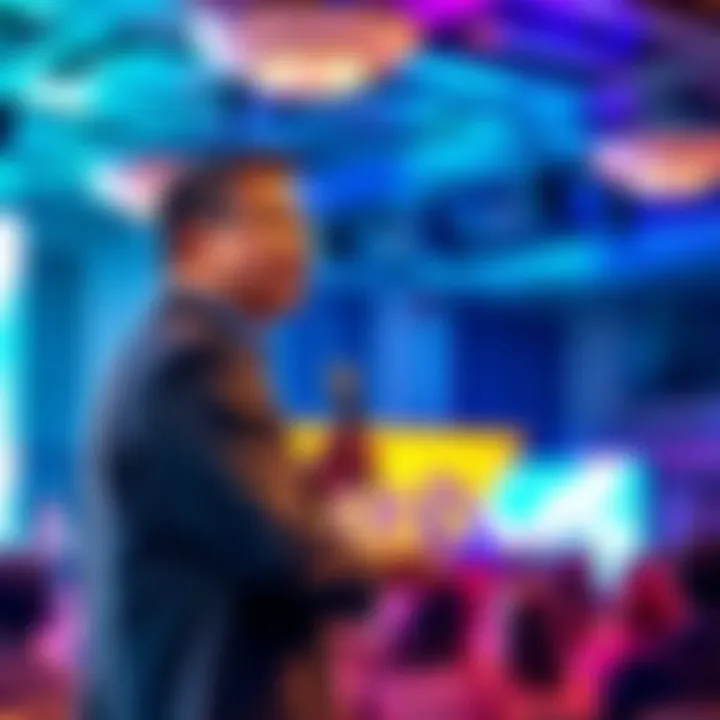 Nenter Chow, Global CEO of BitMart, speaking at 50Nent event, engaging with the audience and showcasing his highlights.