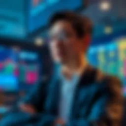 Nenter Chow speaking about cryptocurrency trading in an interview setting