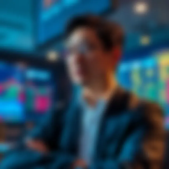 Nenter Chow speaking about cryptocurrency trading in an interview setting