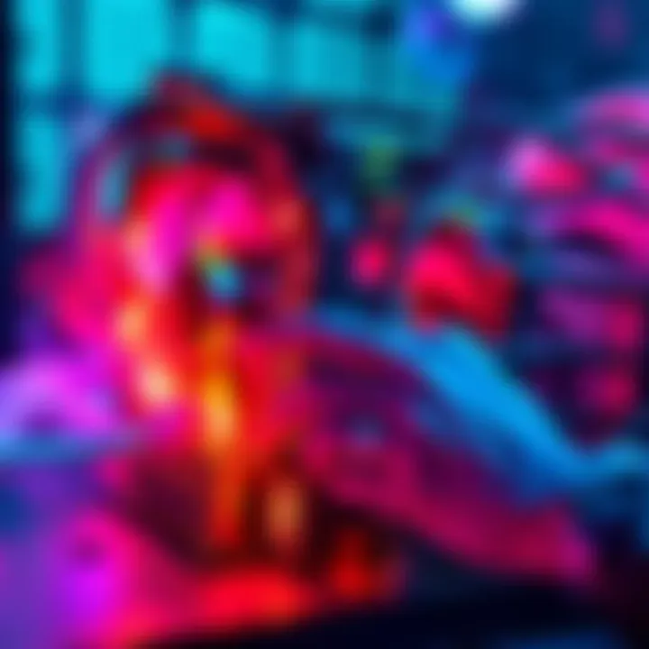 The Nerdminer v2 showcasing colorful animations while mining cryptocurrency