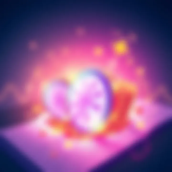Illustration of Blosk coins emerging from a ledger, symbolizing investment opportunities.
