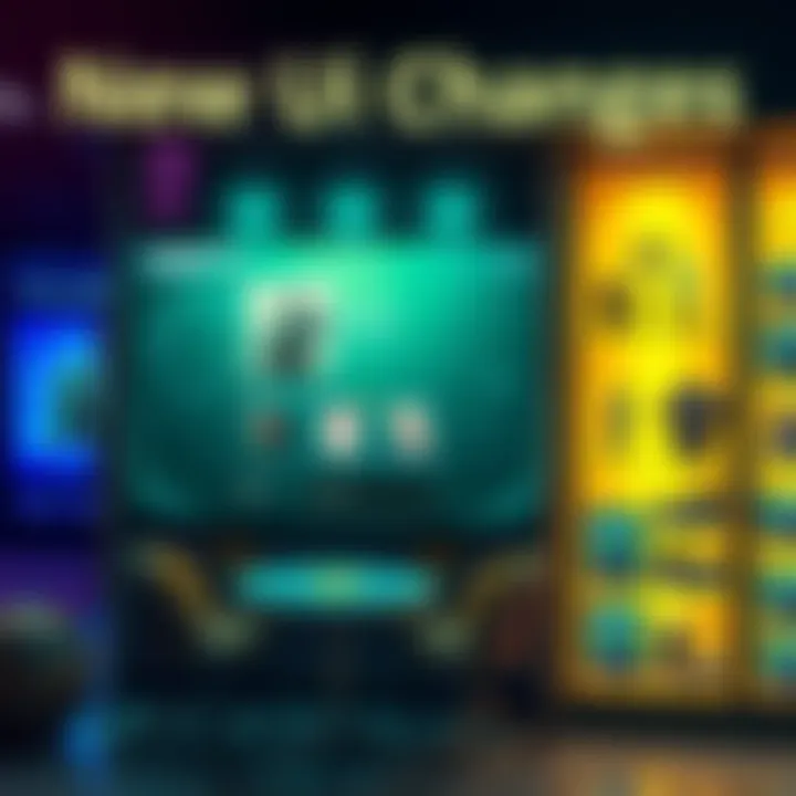 Screenshot of the updated user interface showing the new bottom layout and returned free items in the shop