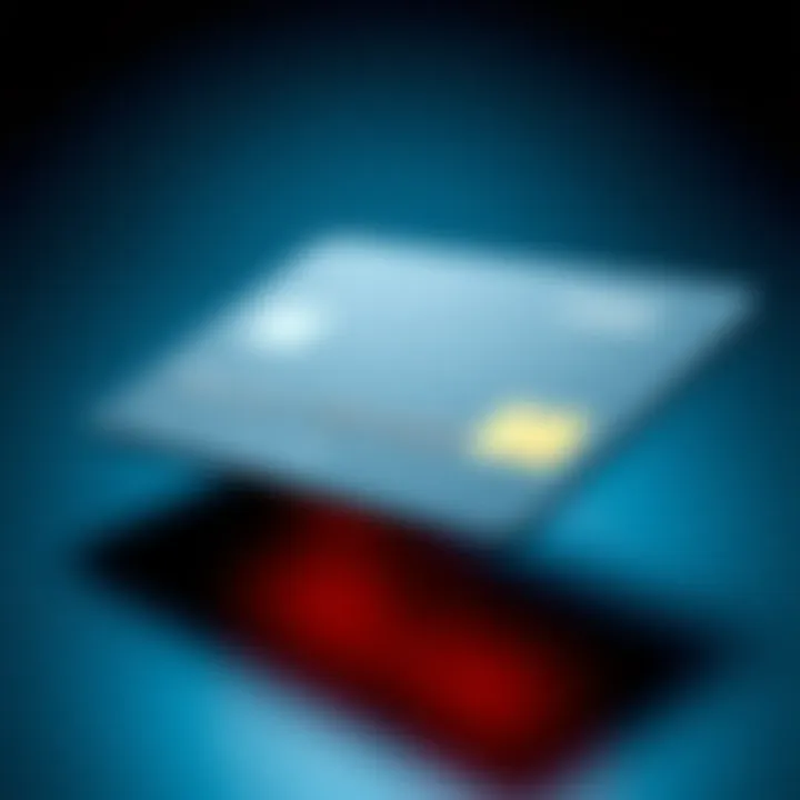 A close-up of a new card design showcasing its premium features and stylish look.