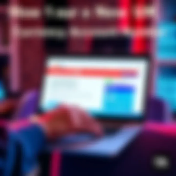 A person holding a laptop displaying a banking website, looking concerned about lost account information.