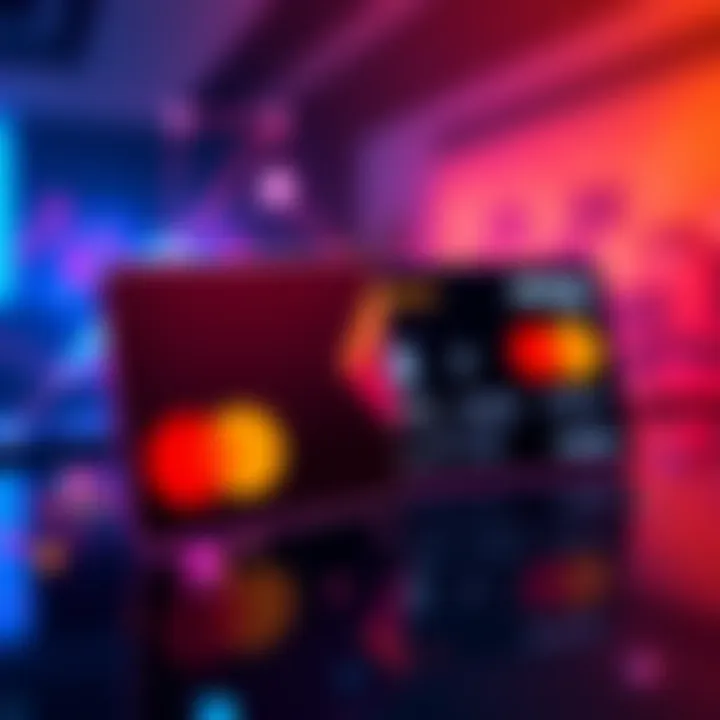 Nexo and Mastercard logos merging to symbolize collaboration in crypto payments